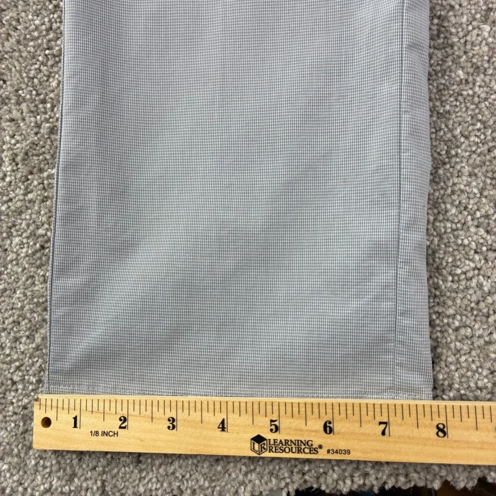 Polo‎ Golf Ralph Lauren Mens 33x32 Gray Micro Check Tailored Fit Pants Golfcore